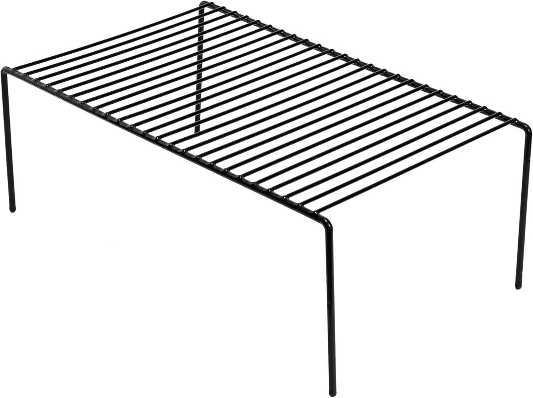 IPEGTOP Küche-Schrank-Organisator, Set von 2 grossen (40 x 24 cm) rostfreien Edelstahl-Gitternregale