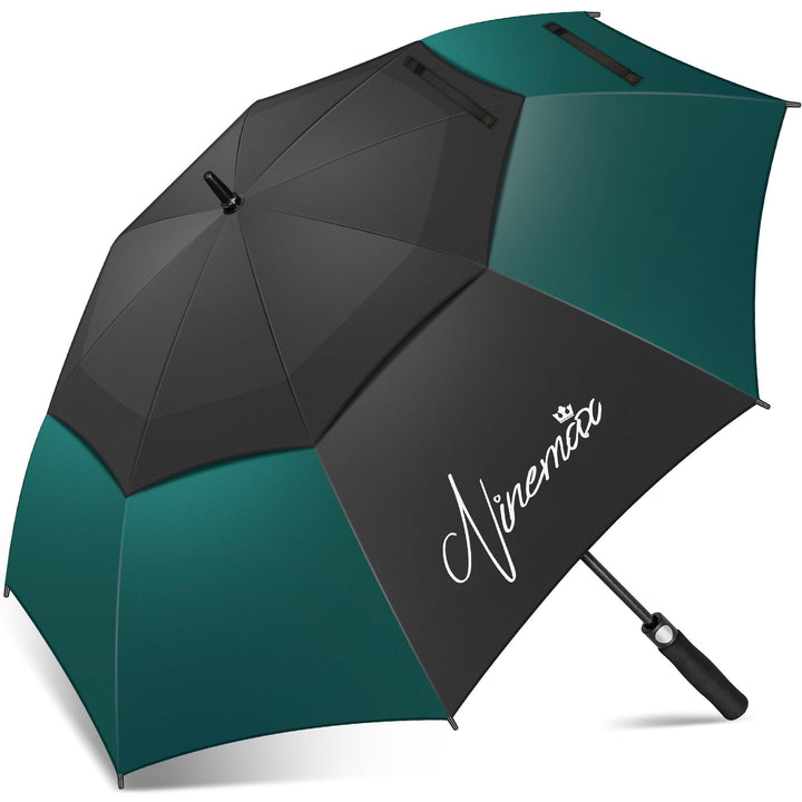 NINEMAX Golf Regenschirm Gross Sturmfest XL/XXL,Grosser Regenschirm Sturmfest | Stabil Golfschirm Gr