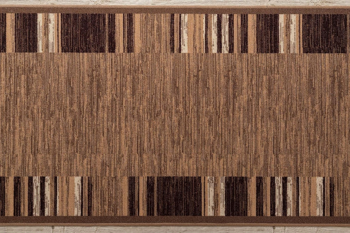 rugsx Antirutsch Teppichläufer Adagio beige - moderner Kurzflor für Küche, Flur & Wohnzimmer, Meterw