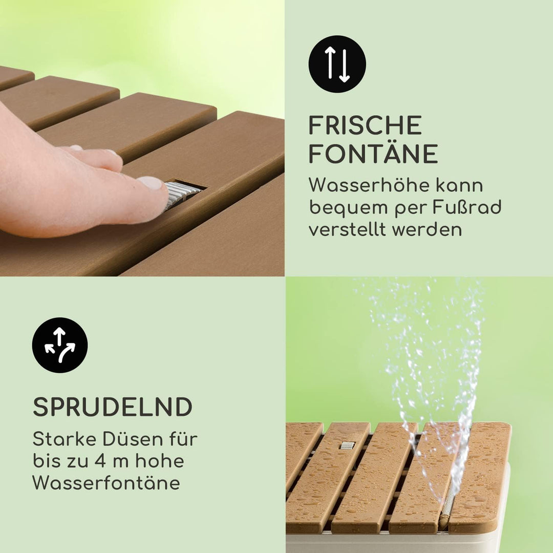 blumfeldt Sumatra Breeze SQ Gartendusche Aussendusche Bodendusche Saunadusche,70 x 55 cm,Fontänenhöh