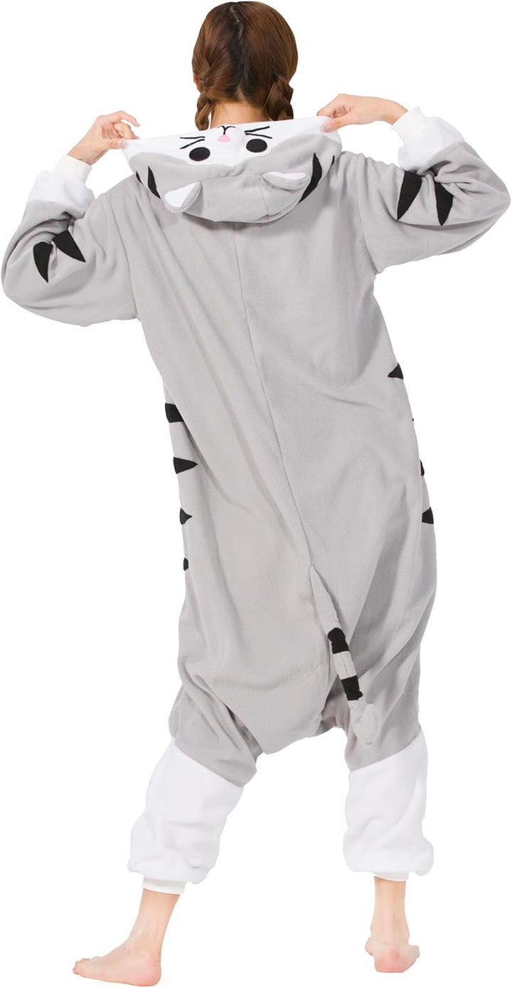 SimZoo Unisex Pyjamas Onesies Tiere Kostüm Cosplay Erwachsene Karneval Nachtwäsche Halloween Schlafa