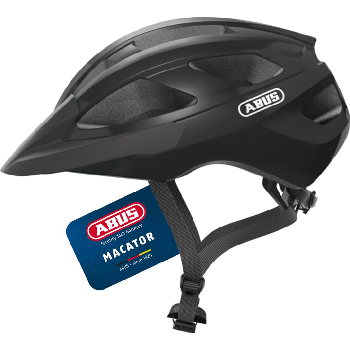 ABUS Rennradhelm Macator - sportiver Fahrradhelm für Einsteiger - auch für Zopfträger/-innen - für D