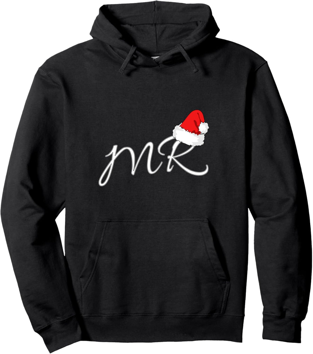 Mr Santa Claus Outfit mit Aufschrift "Mr & Mrs" Pullover Hoodie
