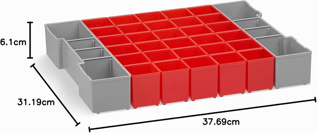 Aufbewahrungsbox Einsätze | Bosch Sortimo L-BOXX 102 Insetboxenset A3 | Erstklassige Sortierboxen fü