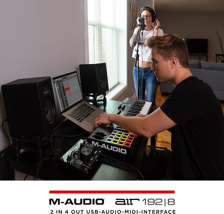 M-Audio AIR 192|8 - 2-in-4-out-USB Audio / MIDI-Schnittstelle mit MPC Beats und Ableton Live Recordi