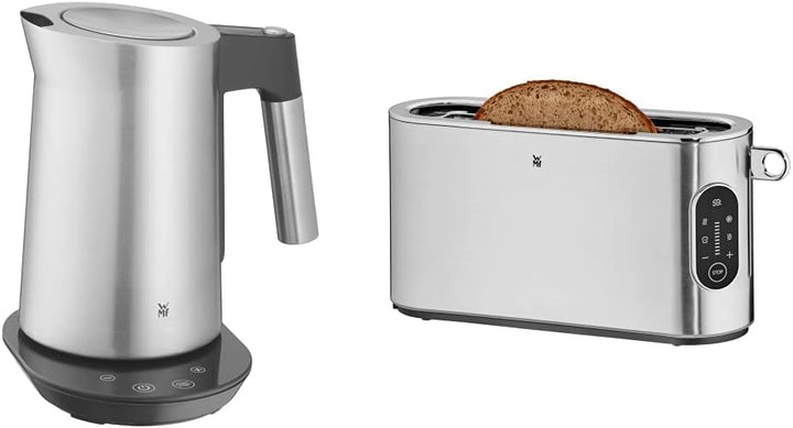 WMF Kineo Wasserkocher mit Temperatureinstellung 1,6l, Kalkfilter, 3 W & Lumero Toaster Langschlitz