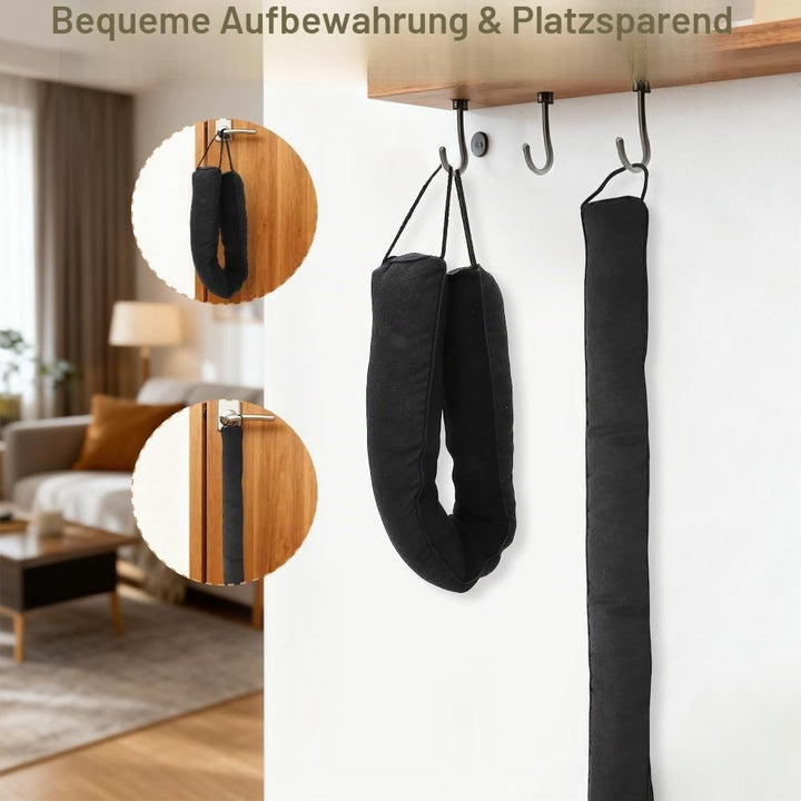 Schwerer Türzugstopper, 92 cm Zugluftstopper für Fenster und Türen Windstopper Kältestopper Stopper