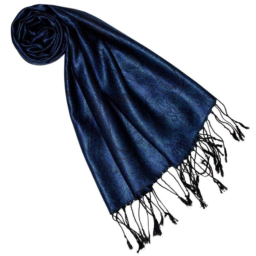 Lorenzo Cana Pashmina Schal Schaltuch jacquard gewebt 100% Seide Paisley Muster Seidenschal Seidentu