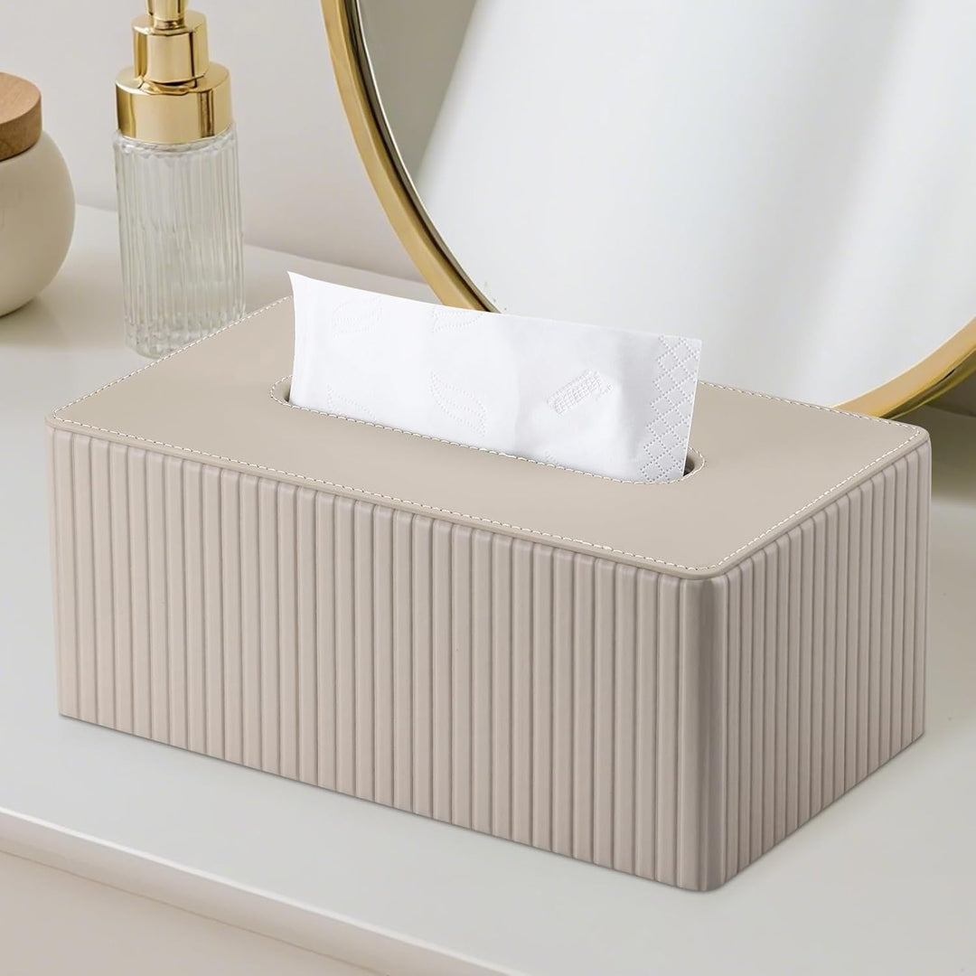 KINGFOM Kosmetiktücherbox Taschentuchbox, Rechteckige Tissue Box Tücherbox für Wohnzimmer, Badezimme