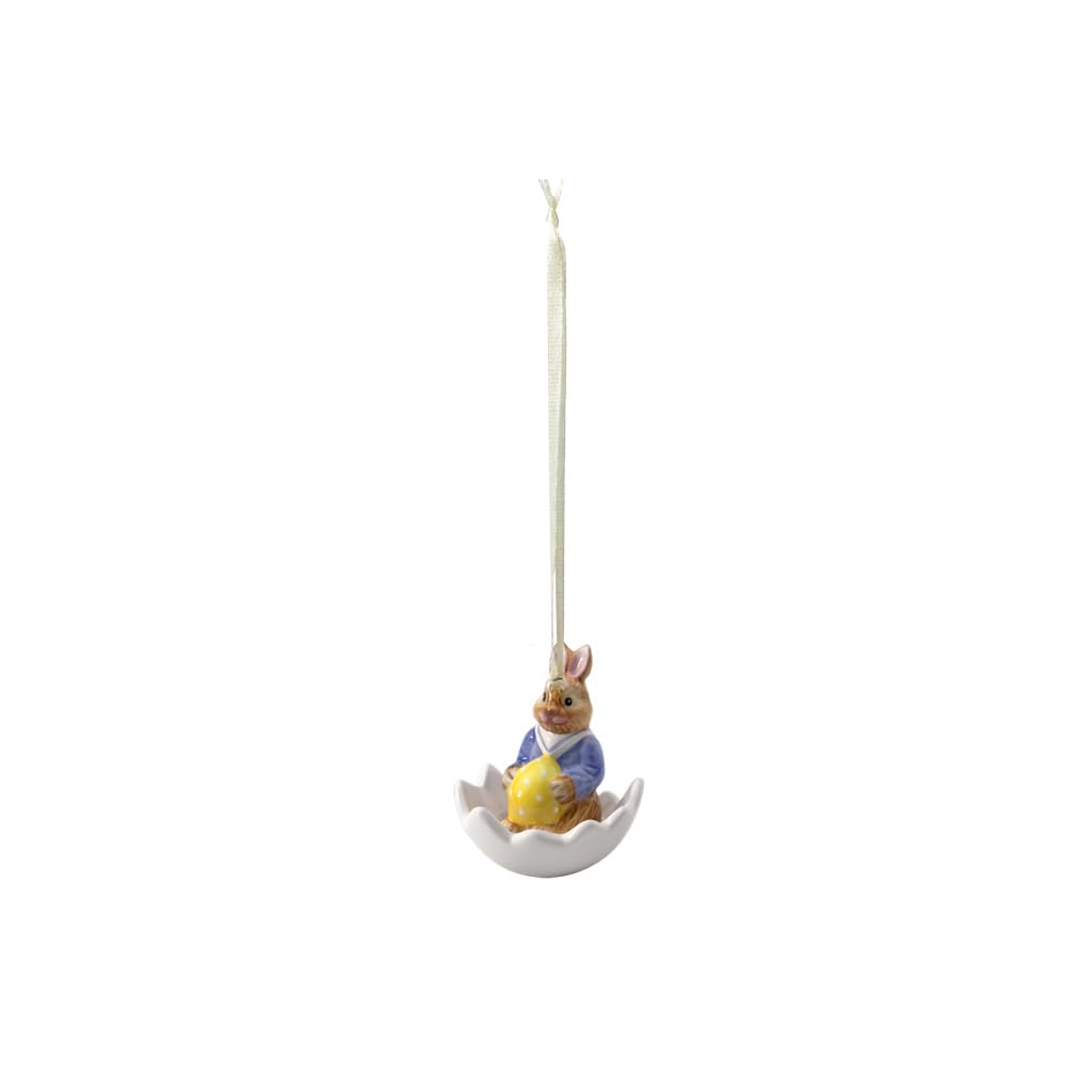 Villeroy & Boch Bunny Tales Ornament Max in Eischale, Porzellan, Bunt, Hase Max Hase Max Mehrfarbig,