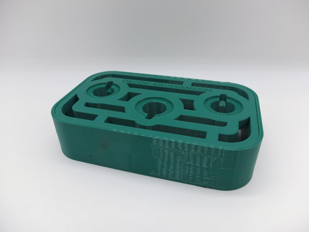 Halter Aufsteller für KitchenAid Nudelvorsatz Pasta für 3 Aufsätze Art Deco Sti (Dark Green), Dark G