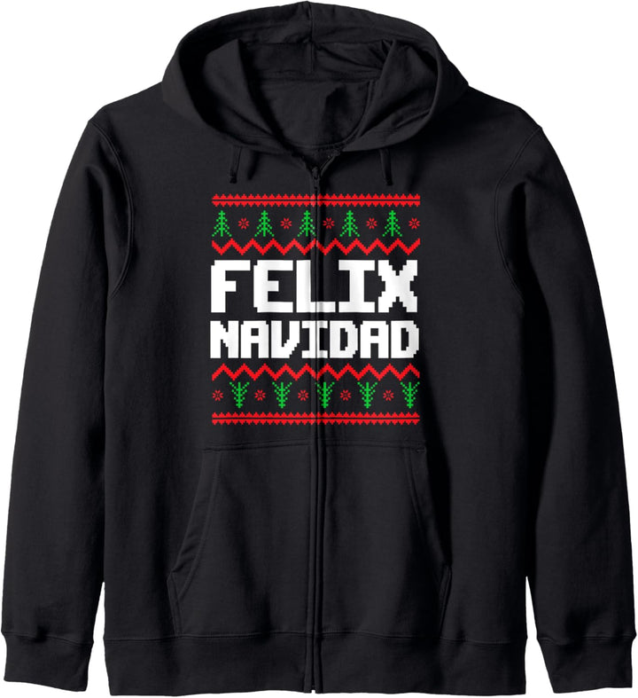 Felix Navidad Felix Namenstag Xmas Kapuzenjacke