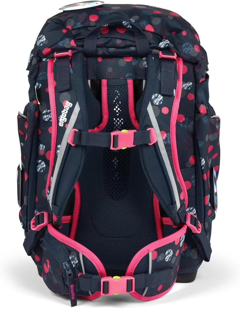 ergobag Maxi Schulrucksack Set 6-teilig, ergonomischer Schulrucksack Grundschule für Mädchen und Jun