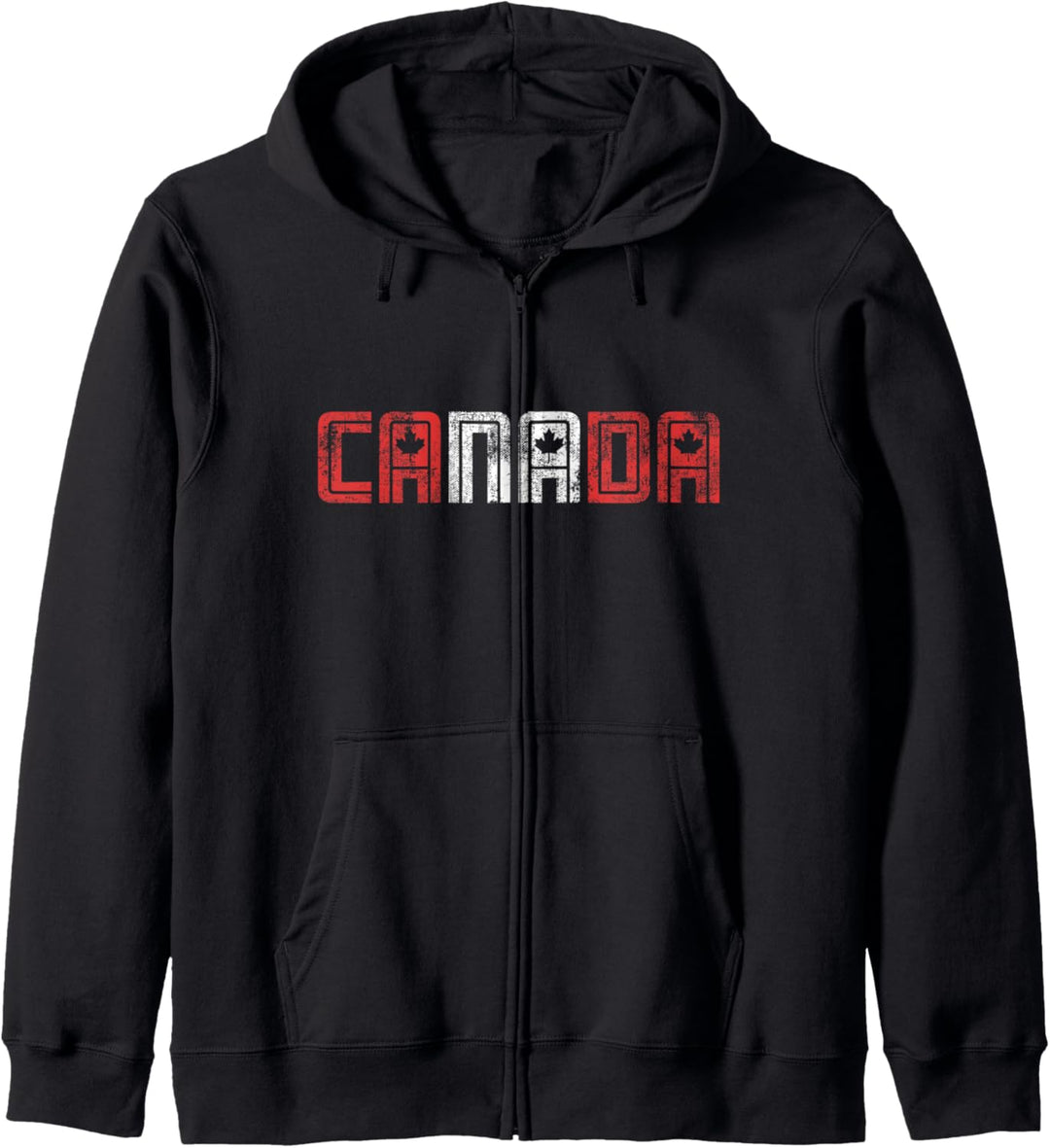 Kanada | Retro Canada Flagge Blatt Souvenir Geschenk Kapuzenjacke