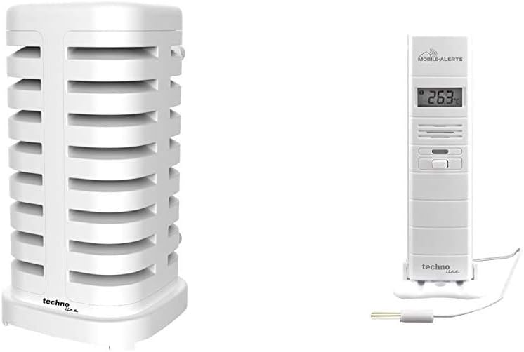 MA 10300 Funkwetterstation mit Schutzhülle für den mit Aussensender mit Wetterschutz, mit Wetterschu