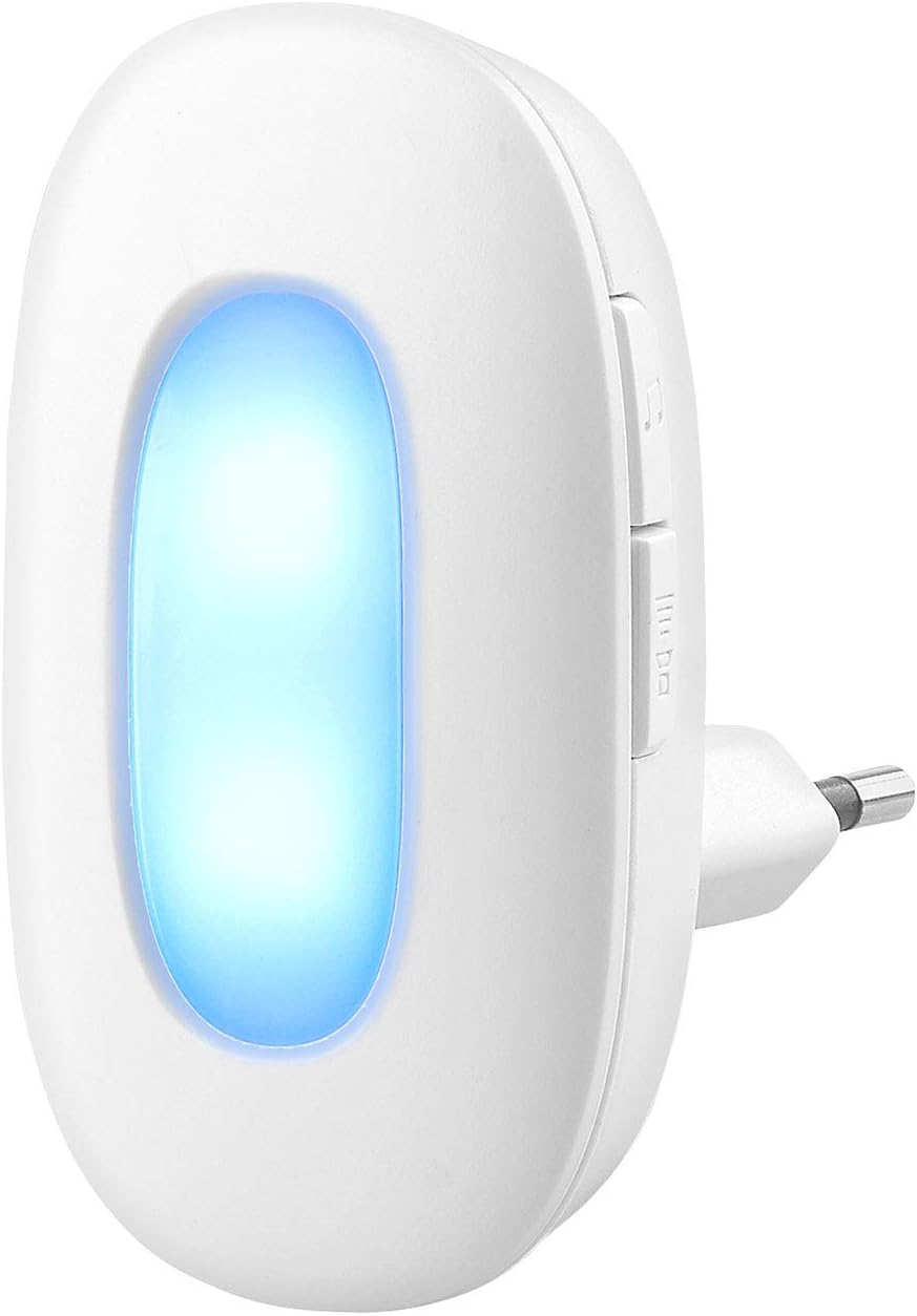 Klingel mit Lichtsignal: Steckdosen-Funk-Klingel mit optischem Signal &amp; zweitem Empfänger, IP54 (Tür