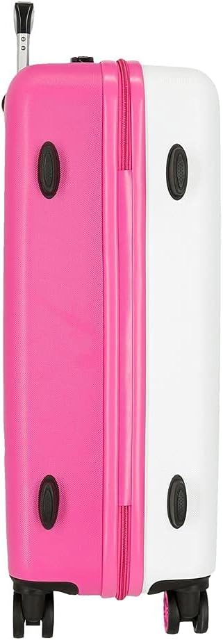 Roll Road Little Me Koffer, mittelgross, Weiss, 46 x 65 x 23 cm, starr, ABS, seitlicher Zahlenkombin