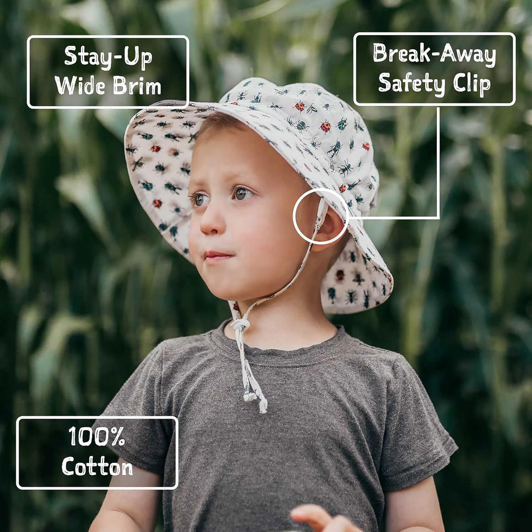 Jan &amp; Jul Baby - Jungen Sonnenhut Bucket 5-12 Jahre Camp Grove, 5-12 Jahre Camp Grove