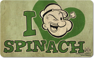 Popeye der Seemann Frühstücksbrettchen Set - vier Frühstücksbrettchen im Set - Lizenziertes Original
