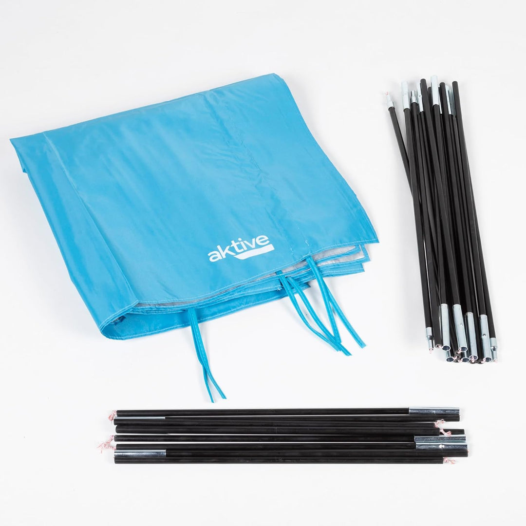 AKTIVE Blaues faltbares Strandzelt (63045)