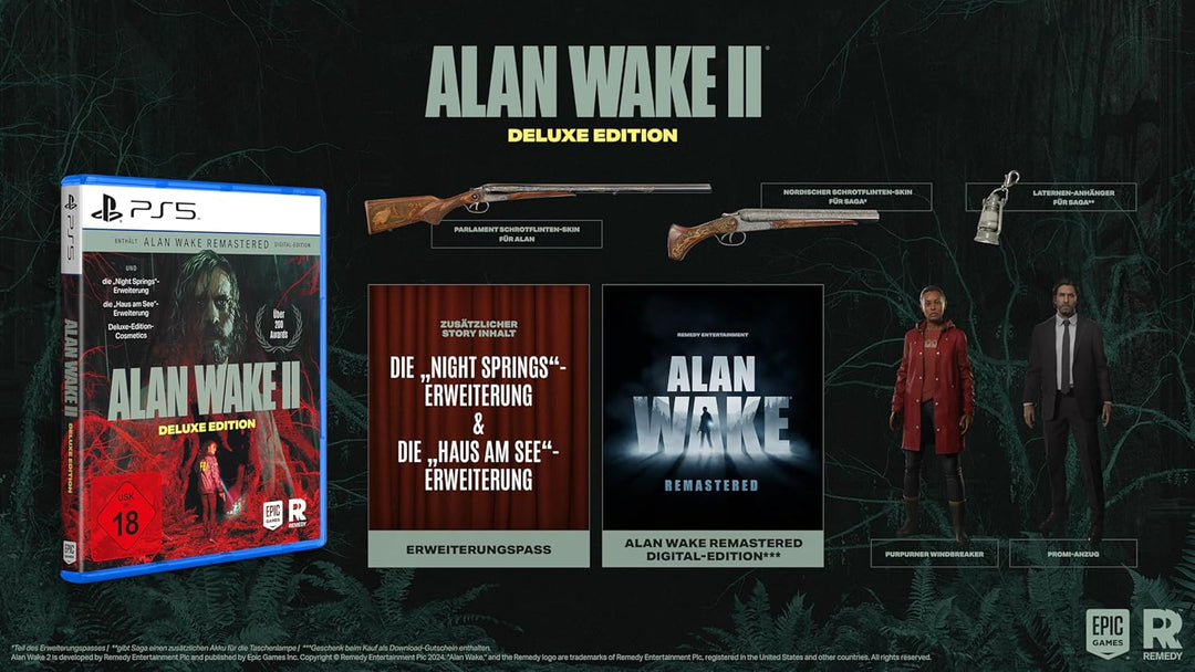 Alan Wake 2 Deluxe Edition - PS5 PlayStation 5, PlayStation 5