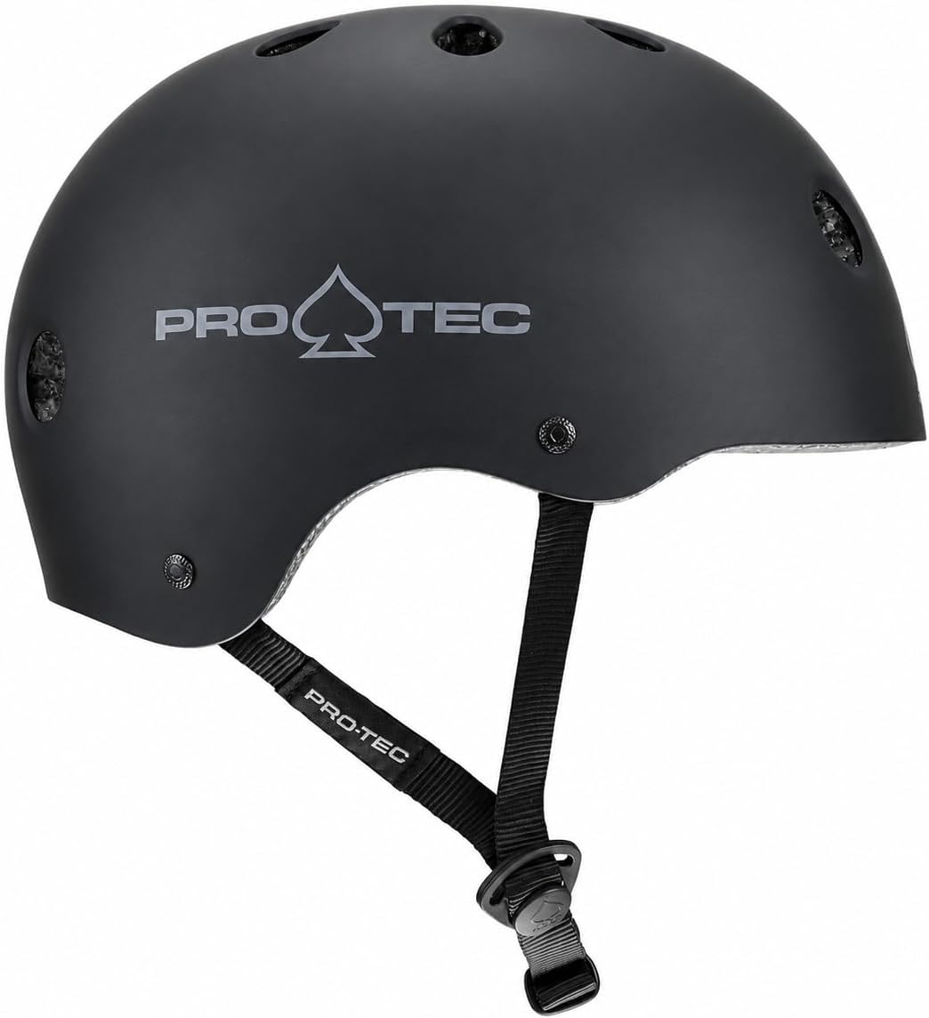 Pro Tec Skate-Helm, Zertifiziert Matte Black S, Matte Black S