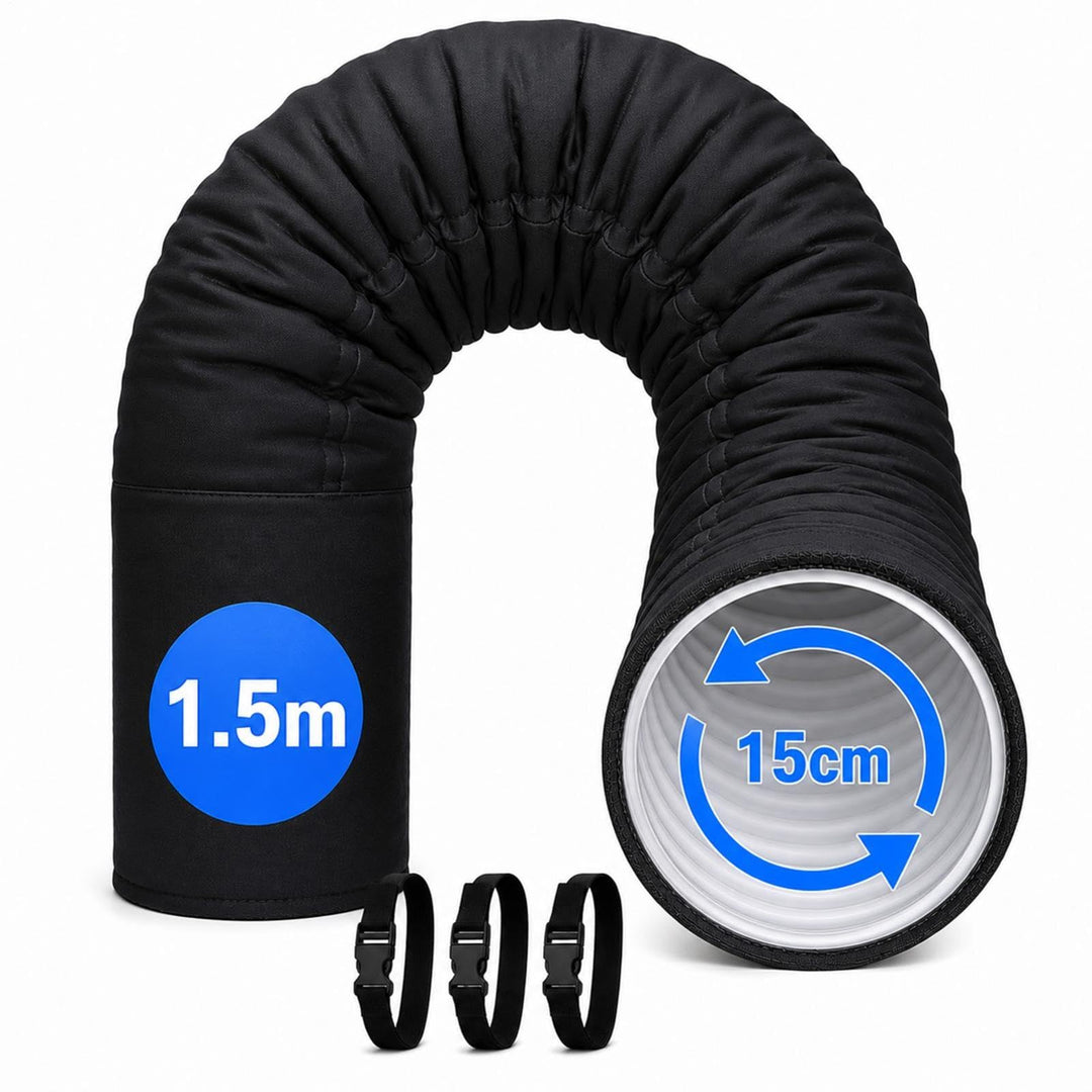 150x50cm Schlauch Abdeckung Für Tragbare Klimaanlage – Für 12,7cm &amp; 15cm Durchmesser Auspuff – Kl-im