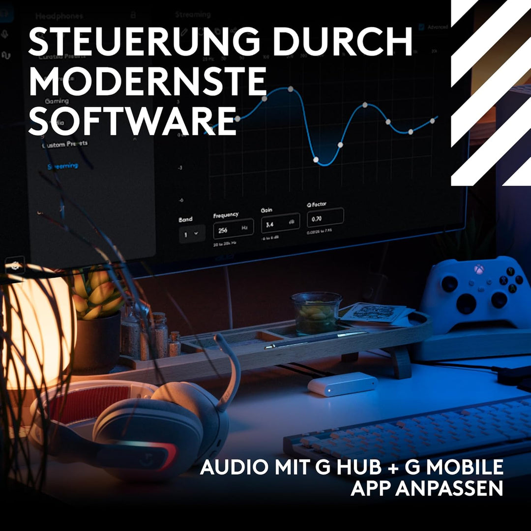 Logitech G Astro A20 X Lightspeed, Kabelloses Gaming-Headset für PS5, Xbox, Nintendo Switch/Switch 2