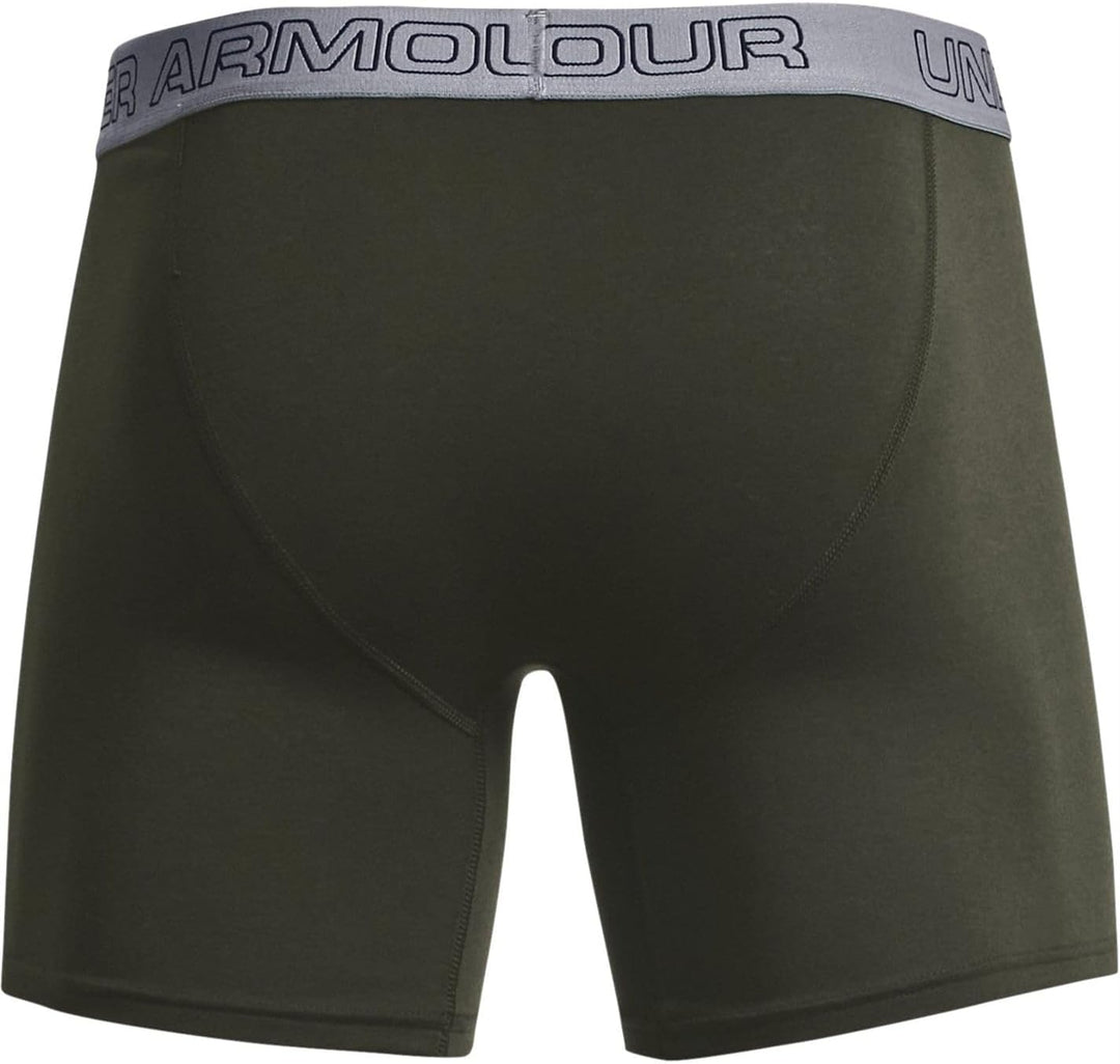 Under Armour Herren Boxer Jock, Stretch-Baumwolle, 15,2 cm, 3 Stück 4XL Armee/Marineblau/Stahl, 4XL