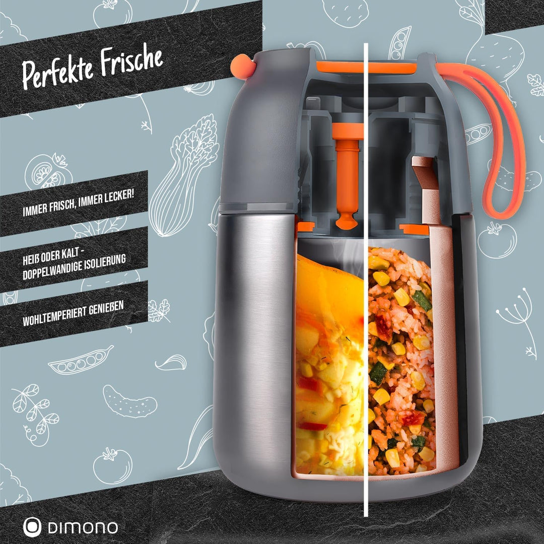Dimono® Thermobehälter Warmhaltebehälter; Lunch-Box To-Go Lebensmittelbehälter Essensbehälter Speise