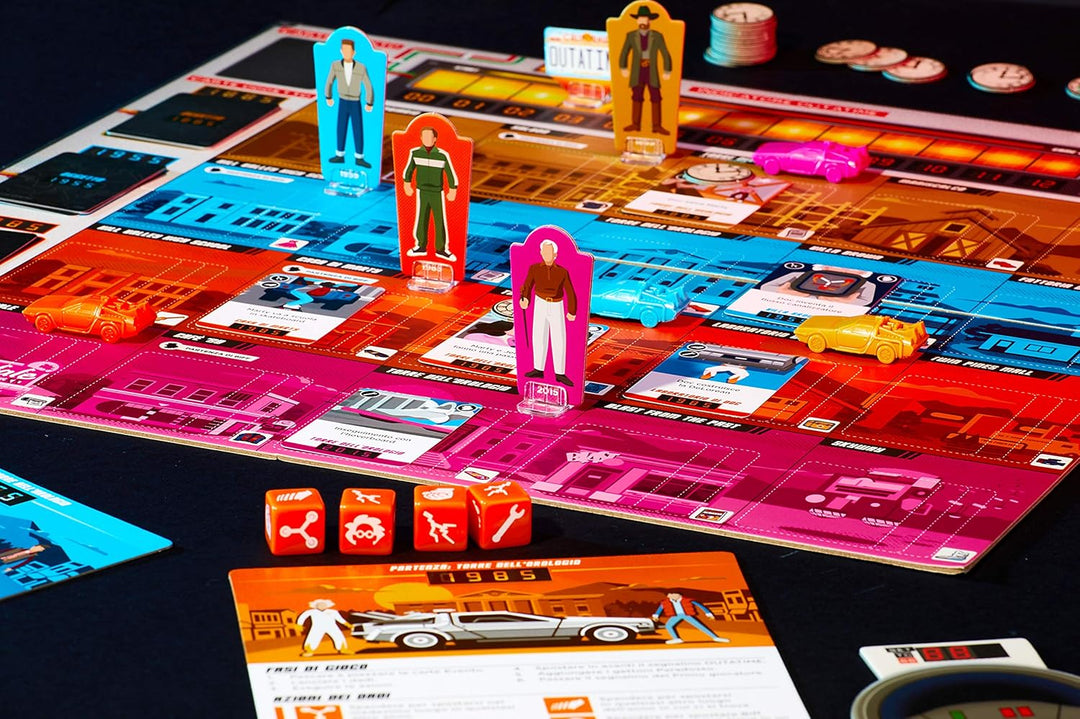 Ravensburger - Back to The Future Italienische Version - Strategisches Brettspiel, 2-4 Spieler, 10+