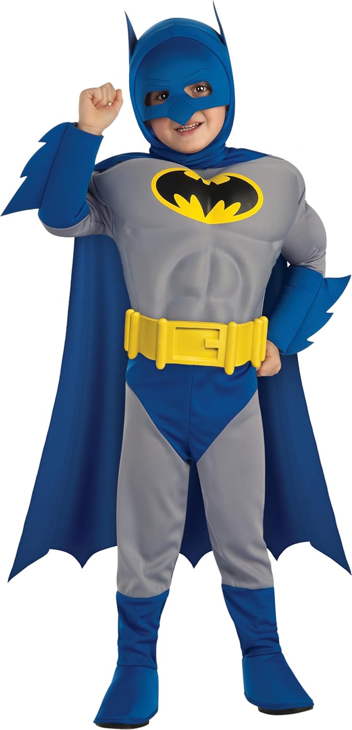 Rubie's Official DC Comics Batman Brave & The Bold Childs Deluxe Costume, Muscle Chest, S