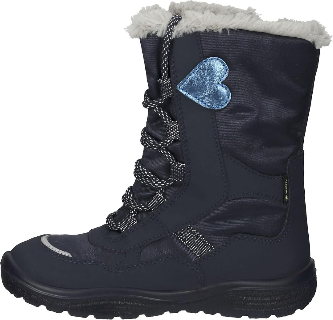 Superfit Mädchen Crystal Warm Gefütterte Gore-tex Schneestiefel 26 EU Blau 8010, 26 EU Blau 8010