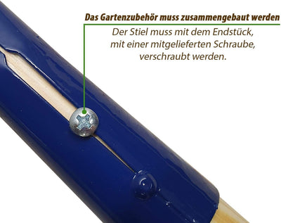 Saferide Gartenkralle Rasenbelüfter mit Rädern Rasenrolle Aerator Schneidrechen aus Kiefernholz und