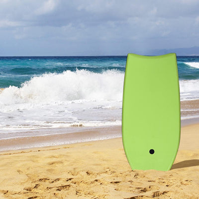 GYMAX Surfbrett 105 x 51 cm, Schwimmbrett mit Zugseil, max. Belastung: 85 kg, Bodyboard Surfboard mi