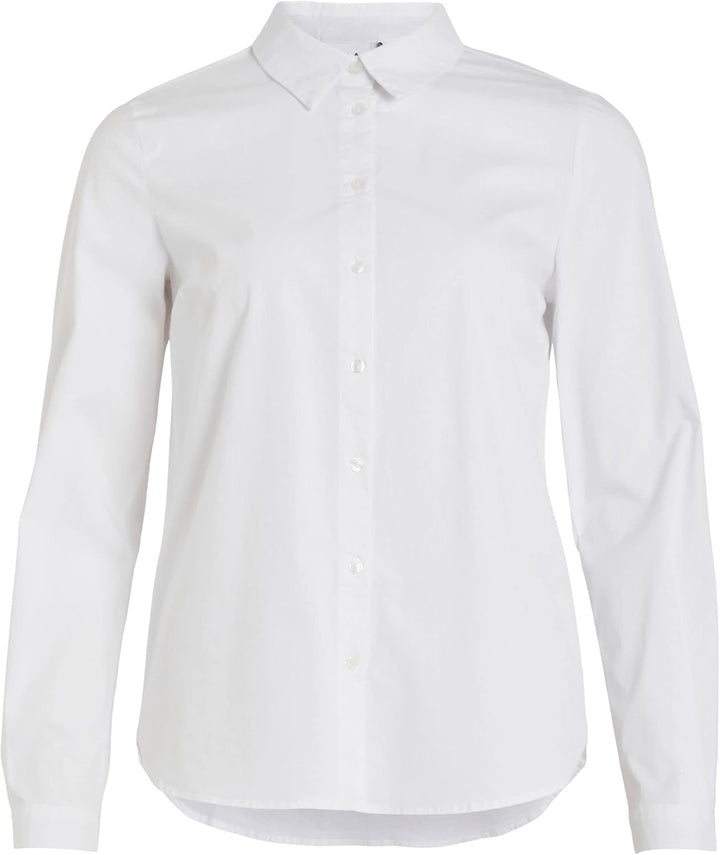 Vila Gimas Long Sleeve Shirt 38 Optical Snow, 38 Optical Snow