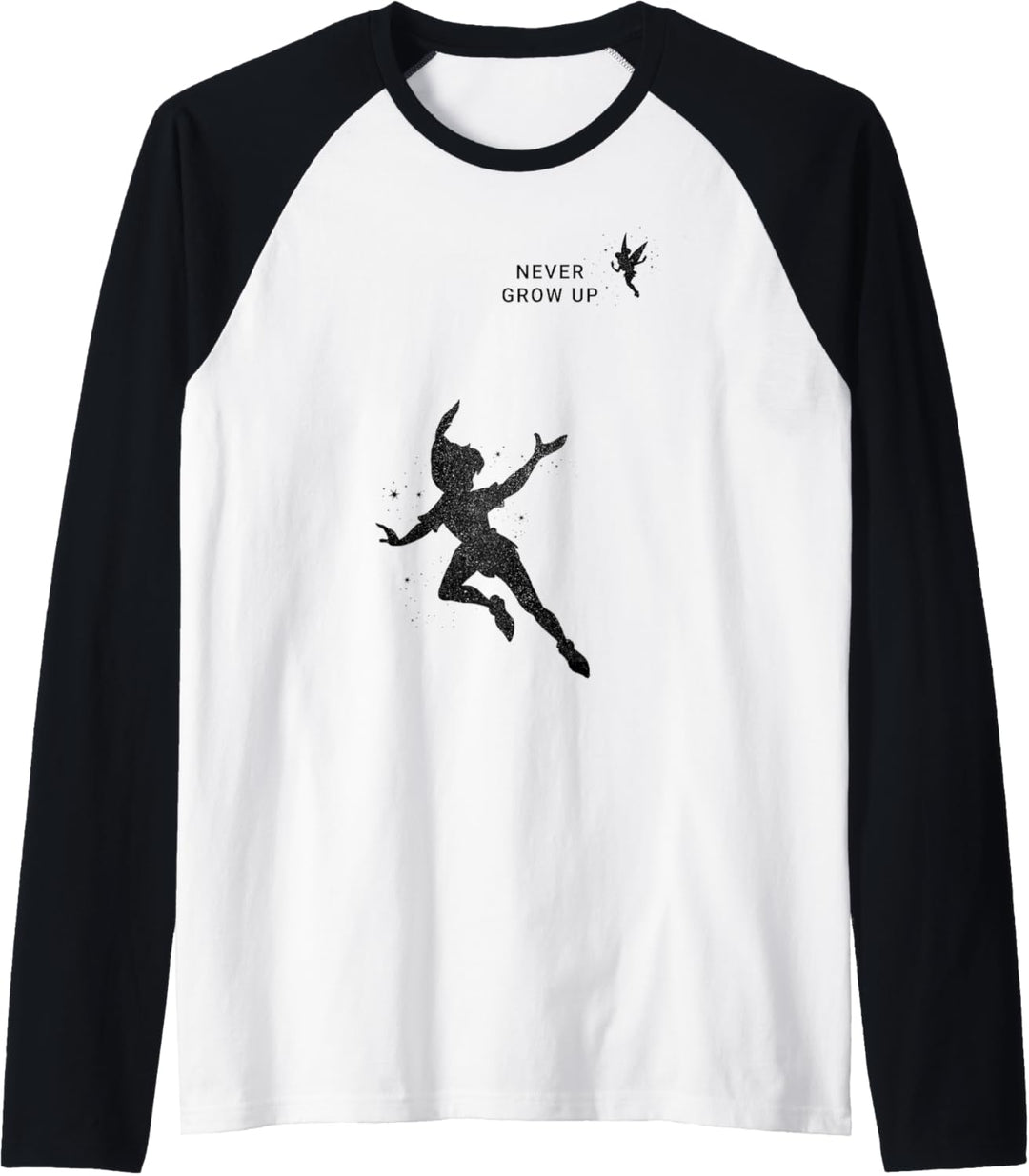 Disney Peter Pan Never Grow Up Silhouettes Raglan