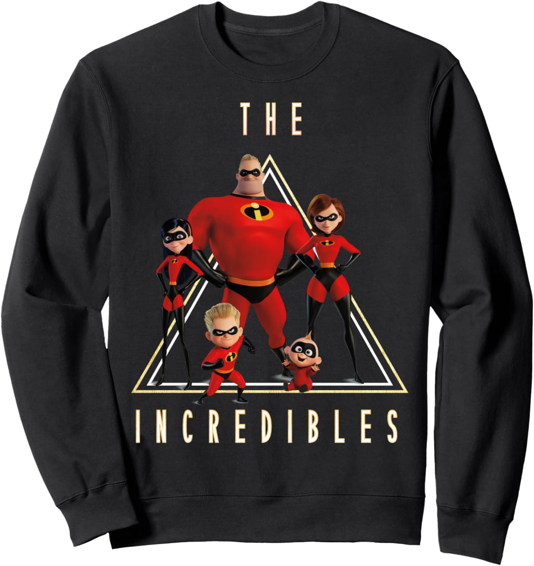 Disney Pixar Incredibles Triangle Family Group Shot Poster Sweatshirt