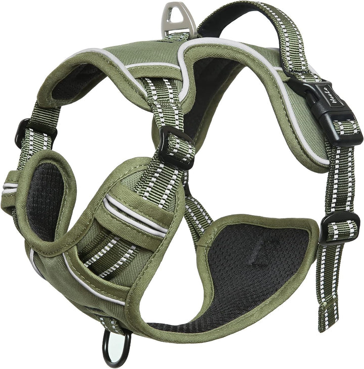 HEELE Hundegeschirr, Hundegeschirr Mittelgrosse Hunde mit Griff Reflektierend Hundegeschirr Gepolste