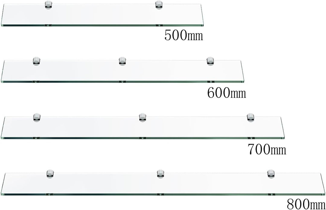 AQUABATOS 60 x 11 cm Glasregale Glasablage Wandregale Wandablage Duschregal Duschablage Bad Regal Ba
