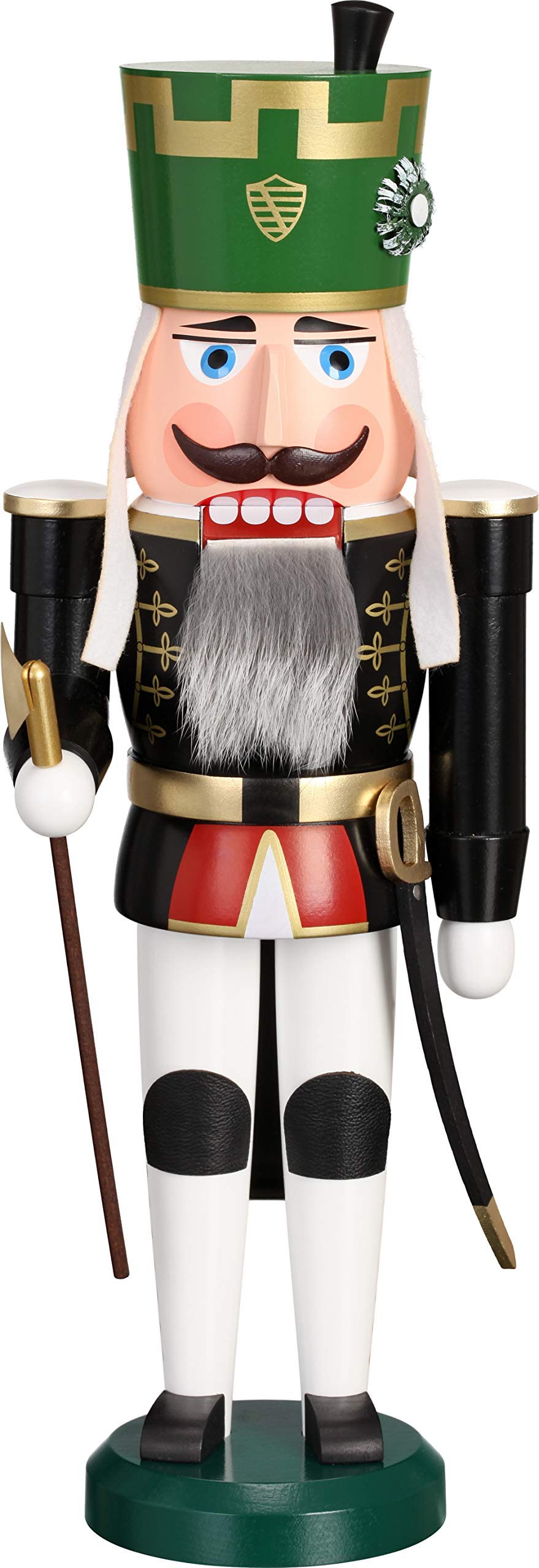 Seiffener Volkskunst Erzgebirgskunst Nussknacker Knappschafftsältester 38 cm Erzgebirge