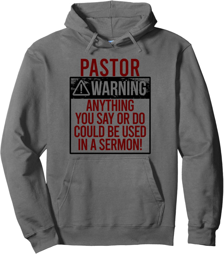 PASTOREN-WARNUNG! Predigt Kirche Meme Pullover Hoodie