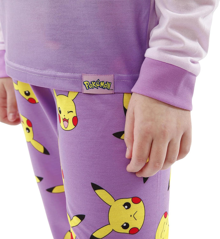 Pokémon Schlafanzug | Pikachu Pyjama Mädchen | Schlafanzüge Für Mädchen Pikachu 116 Rosa, 116 Rosa