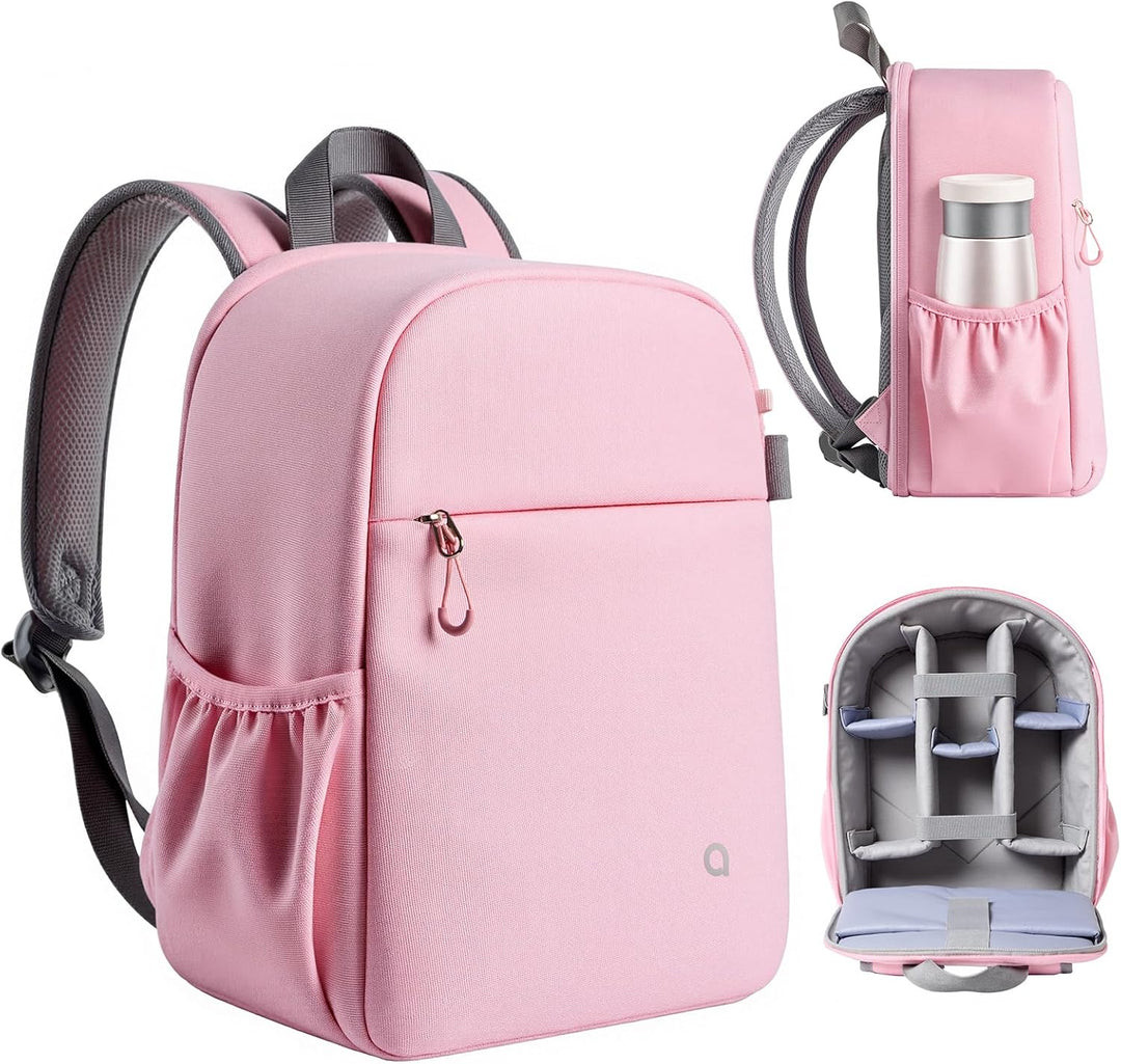 llano Kamerarucksack für DSLR/SLR/Spiegellose Kameras – Wasserabweisender Fotorucksack mit Laptopfac