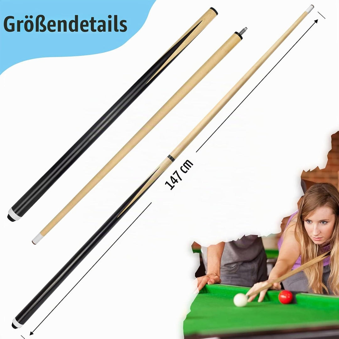 VANLAN Holz-Billardhaus-Queue-Sticks Shorty Queues Pool Queues für Kinder Hartholz Billard Queue Sti