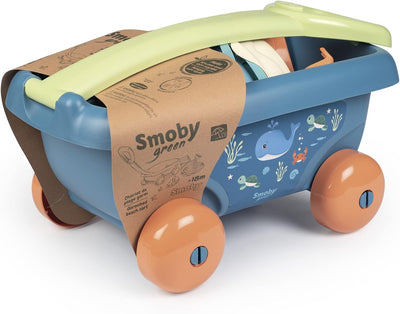 Smoby Grün gefüllter Strandwagen