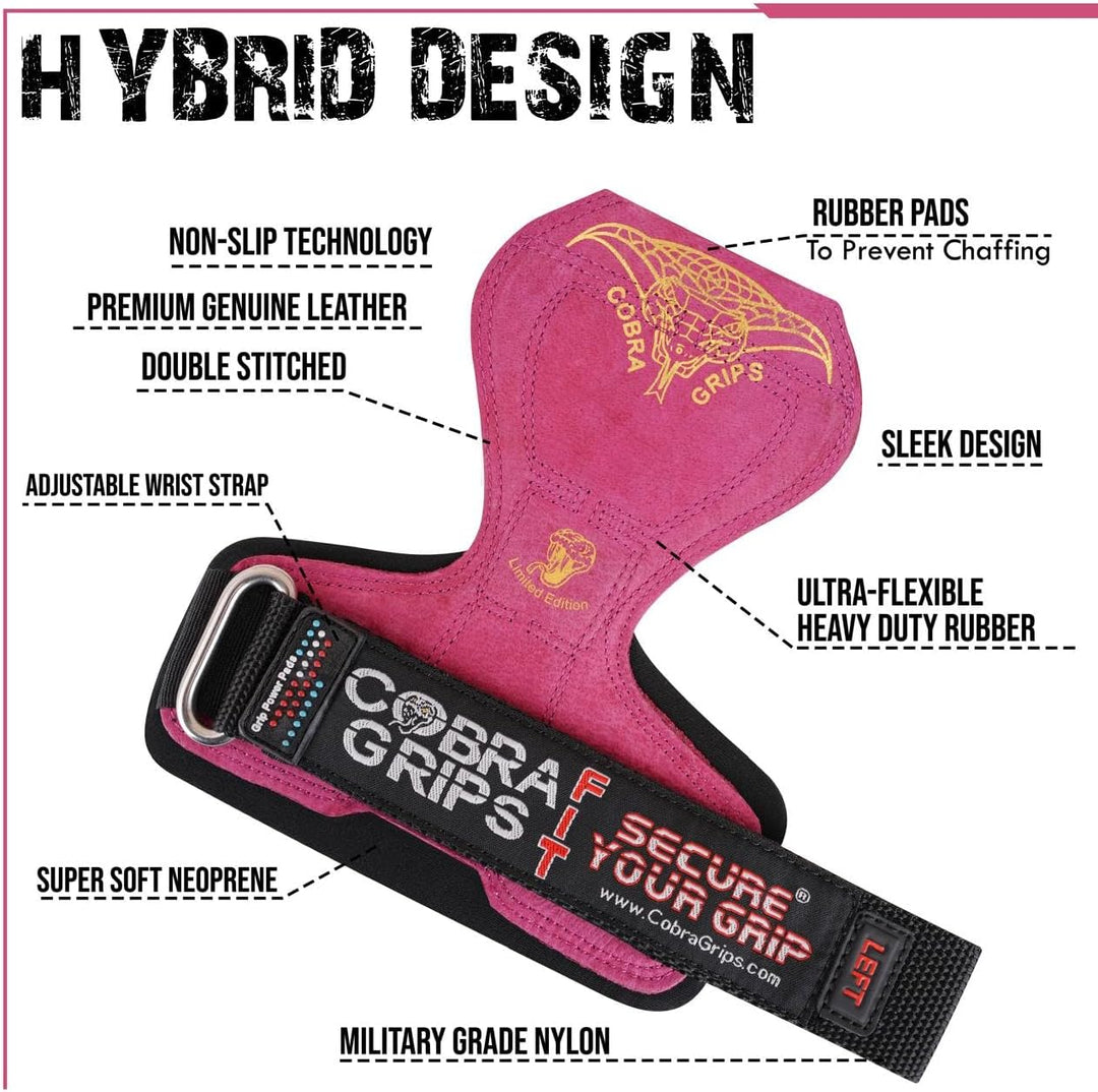 Cobra Grips V2 Lifting Griffe Gewicht Versa Handschuhe Alternative Power rot, rot