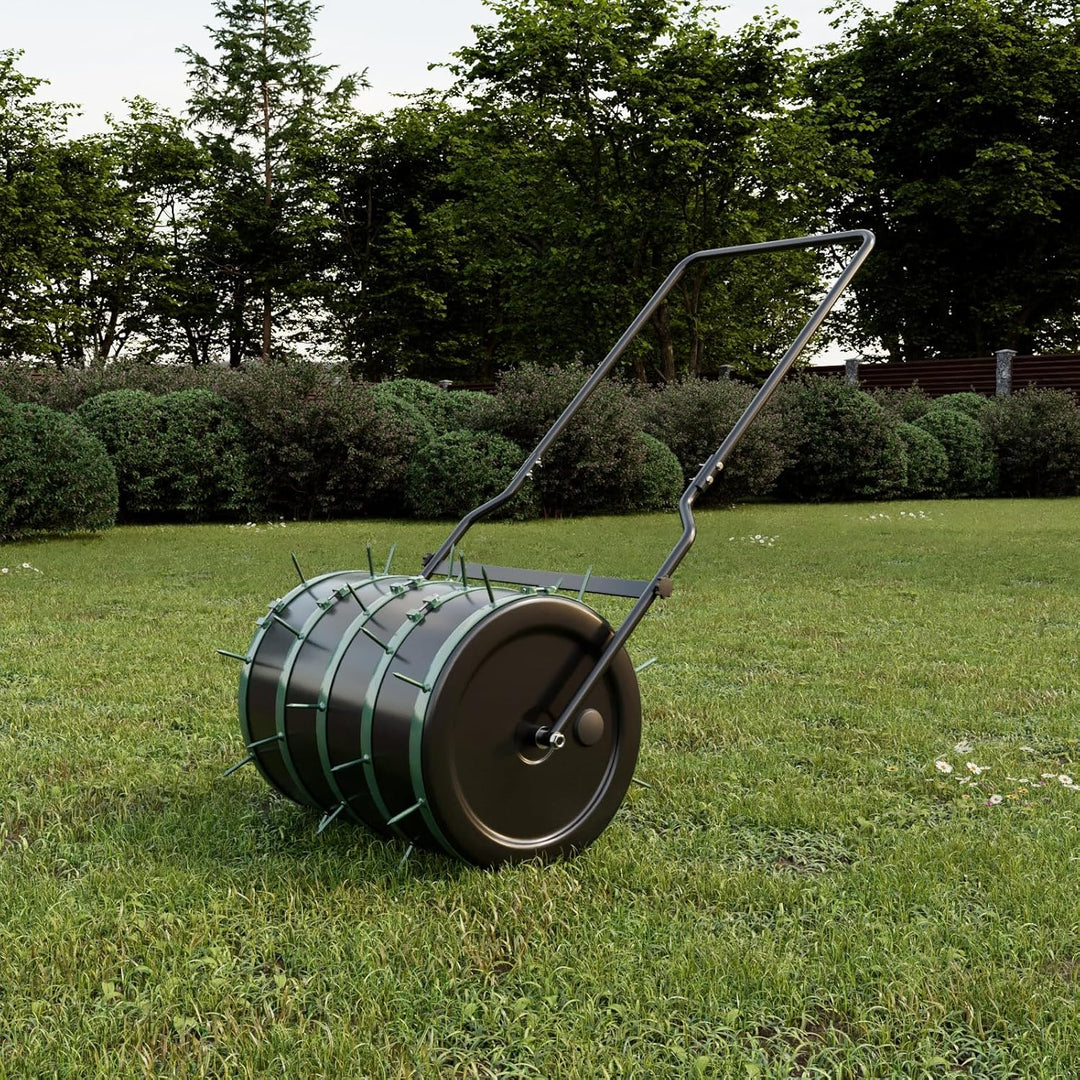 Rasen Aerator für Gartenwalze Walze Aerifizierer Rasenlüfter 5-TLG 40 cm 8 Dorn