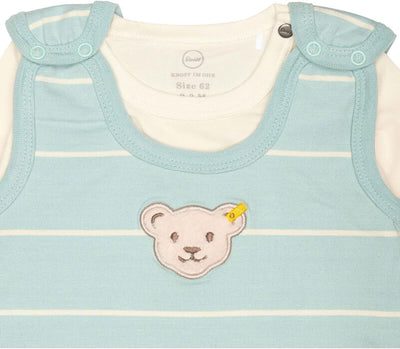 Steiff Baby - Jungen Set Strampler mit Fuss + T-shirt Langarm Set Strampler + T-Shirt langarm 56 ETH