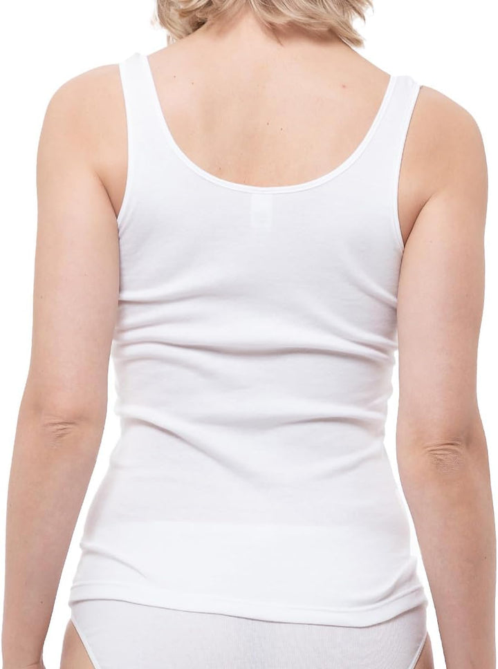 Nina von C - Damen 3er Spar-Pack - Daily - Unterhemden ohne Arm - Tanktop - Achselhemd - Baumwolle 4
